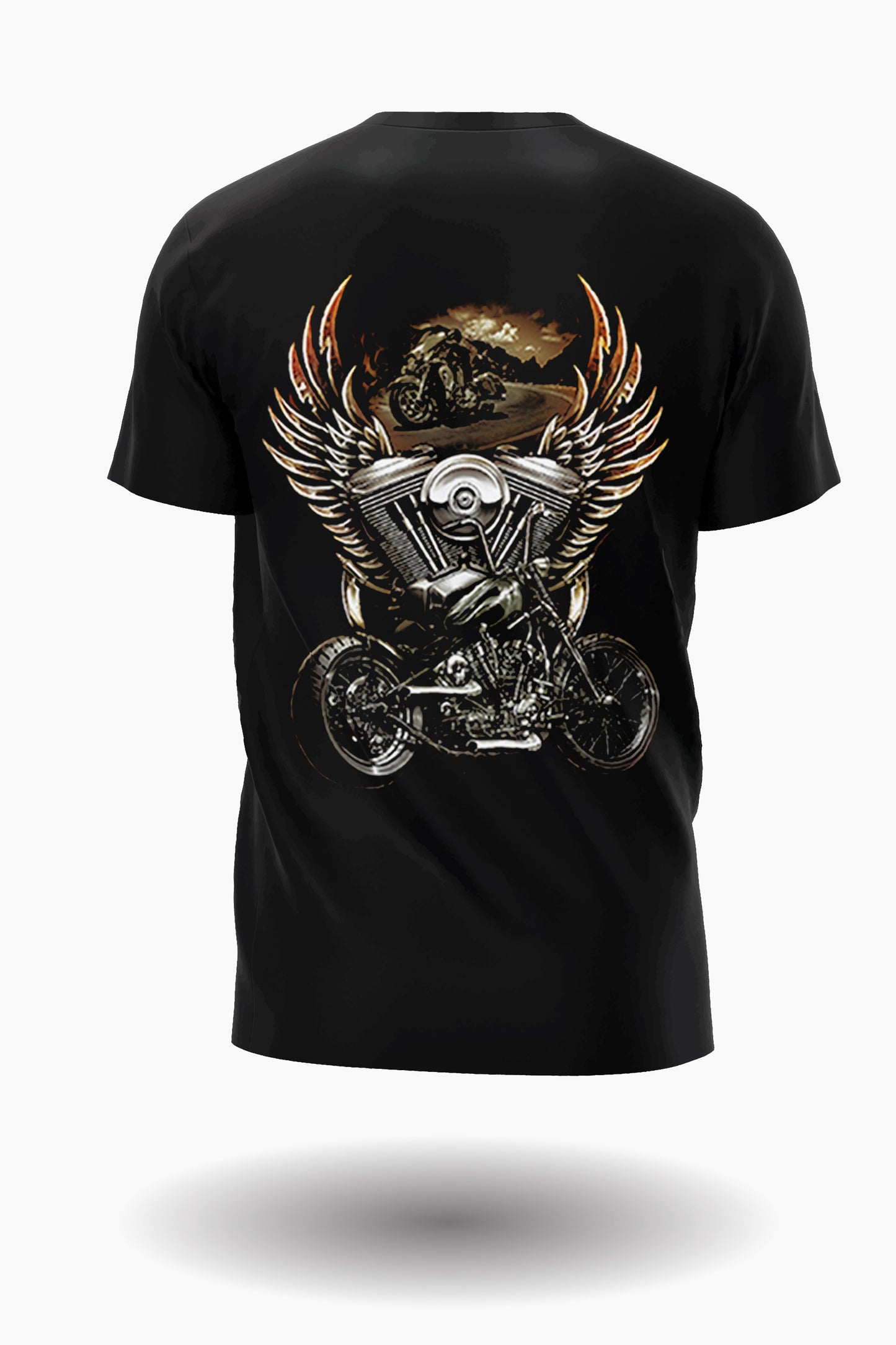 Wild Clothing Wolf und Biker T-Shirt