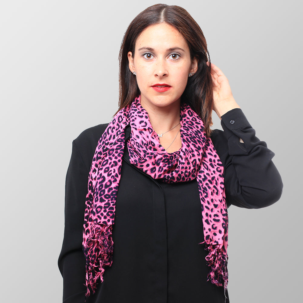 Pink Love Leopard Sommer Tuch