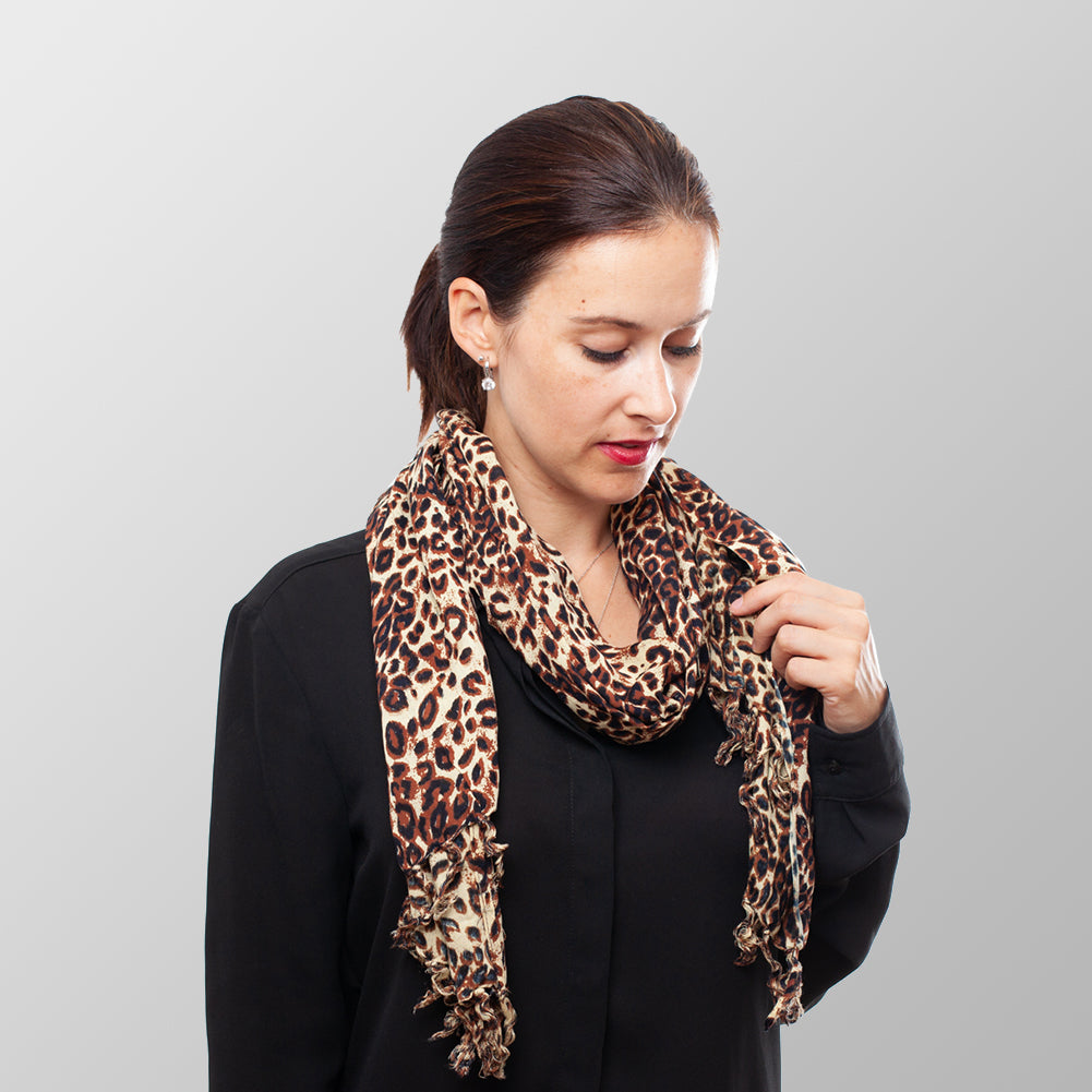 The Classic Süßes Braunes Leoparden Sommer Tuch