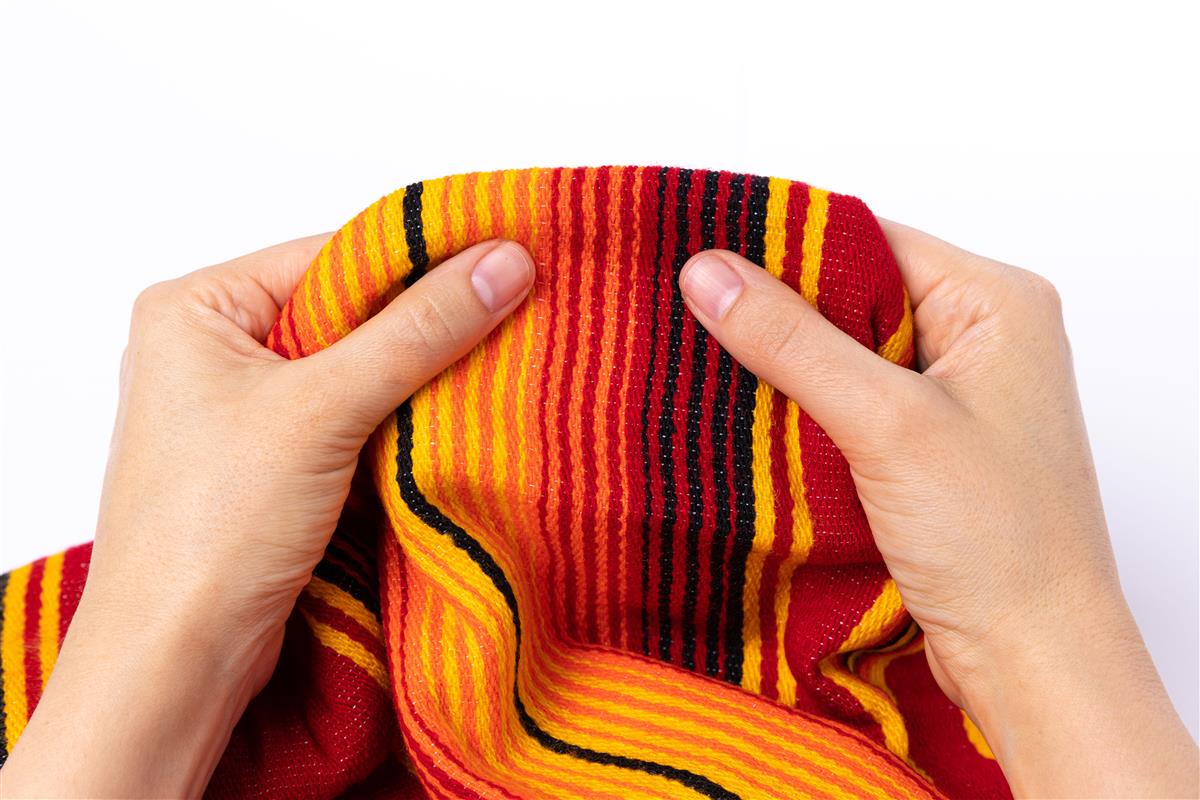 Feuer Rote Orignal Gestreifte Sarape Decke