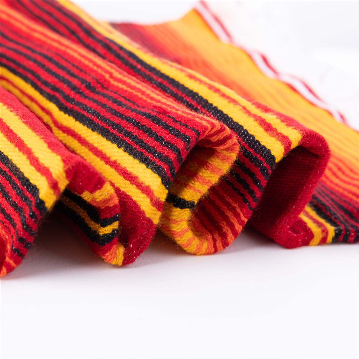 Feuer Rote Orignal Gestreifte Sarape Decke