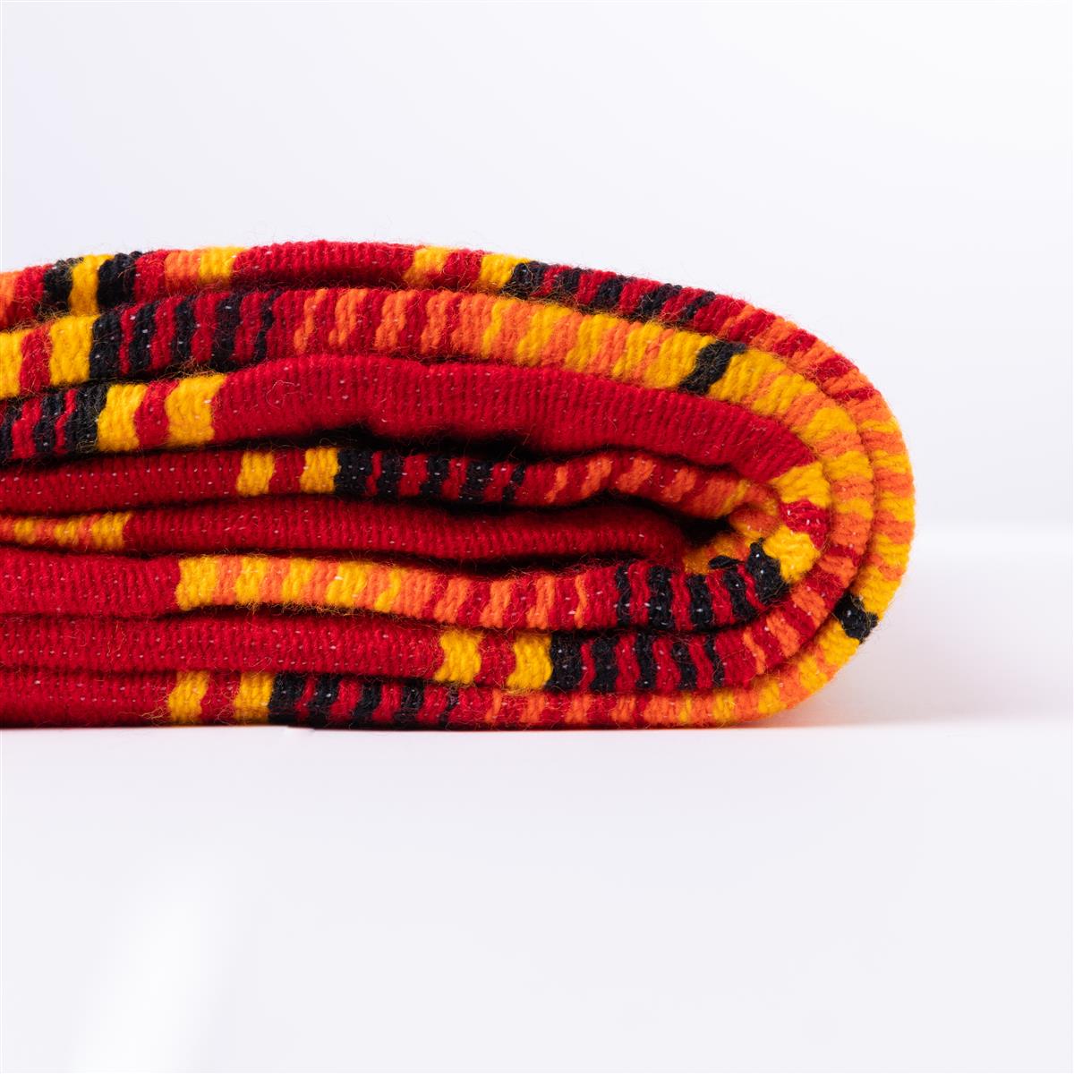 Feuer Rote Orignal Gestreifte Sarape Decke