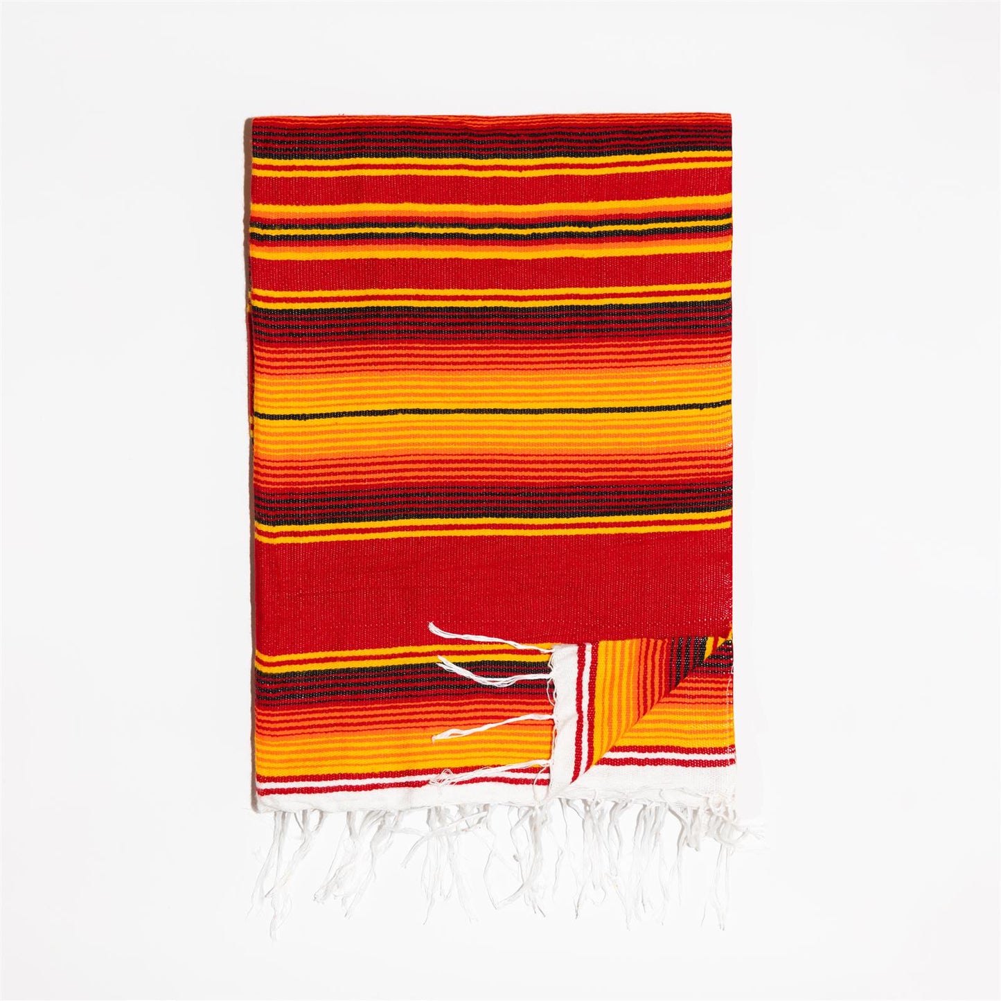 Feuer Rote Orignal Gestreifte Sarape Decke