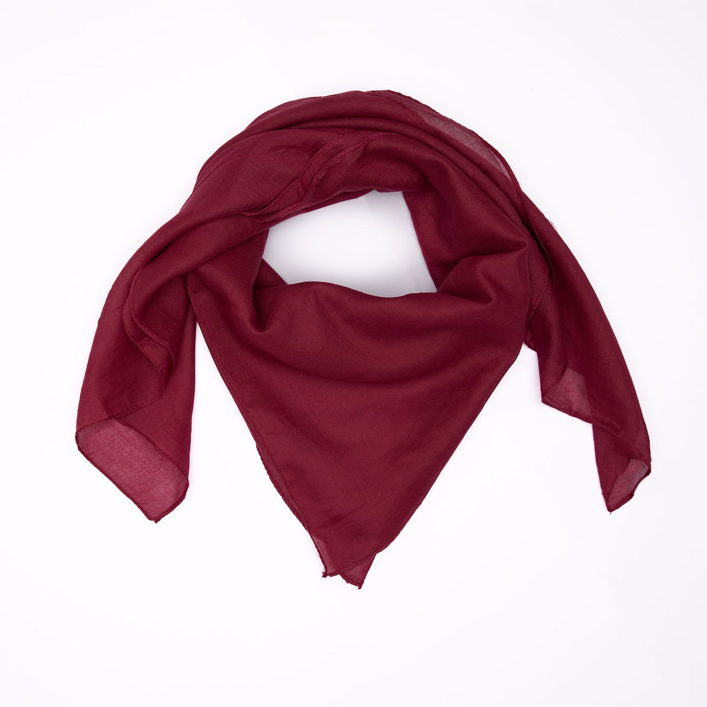 Baumwolltuch Bordeaux Rot Uni