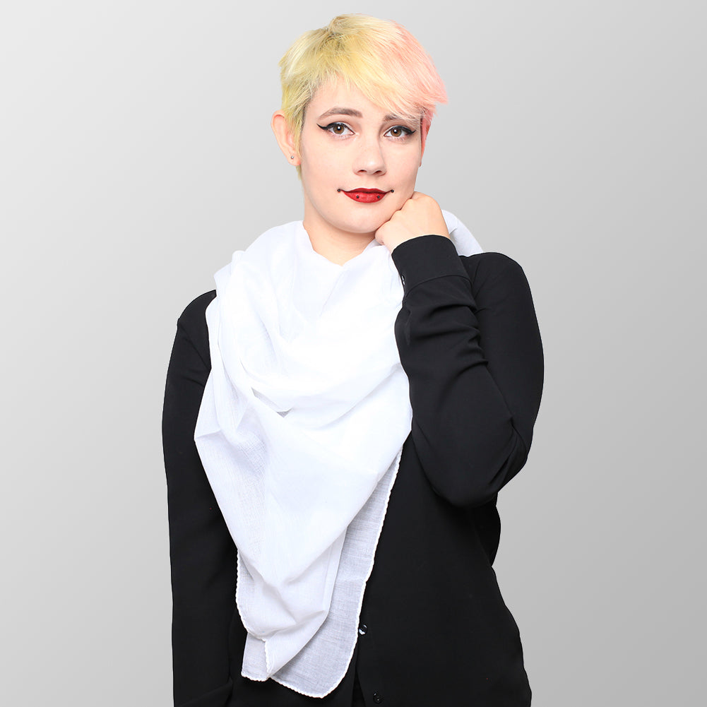 Baumwolltuch Schneeweiß Uni