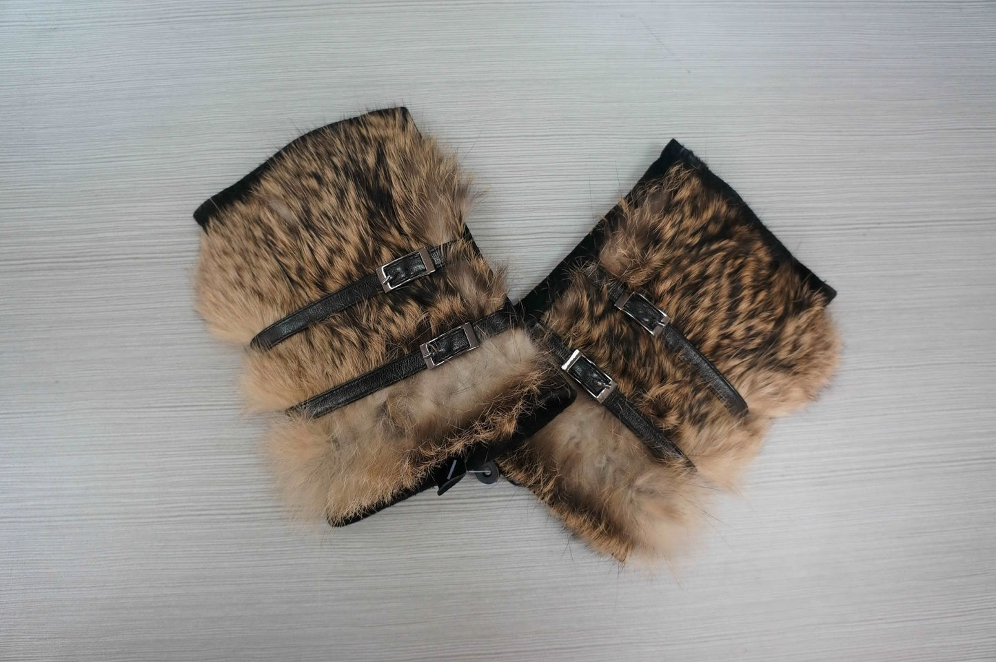 Fingerlose Leder Handschuhe