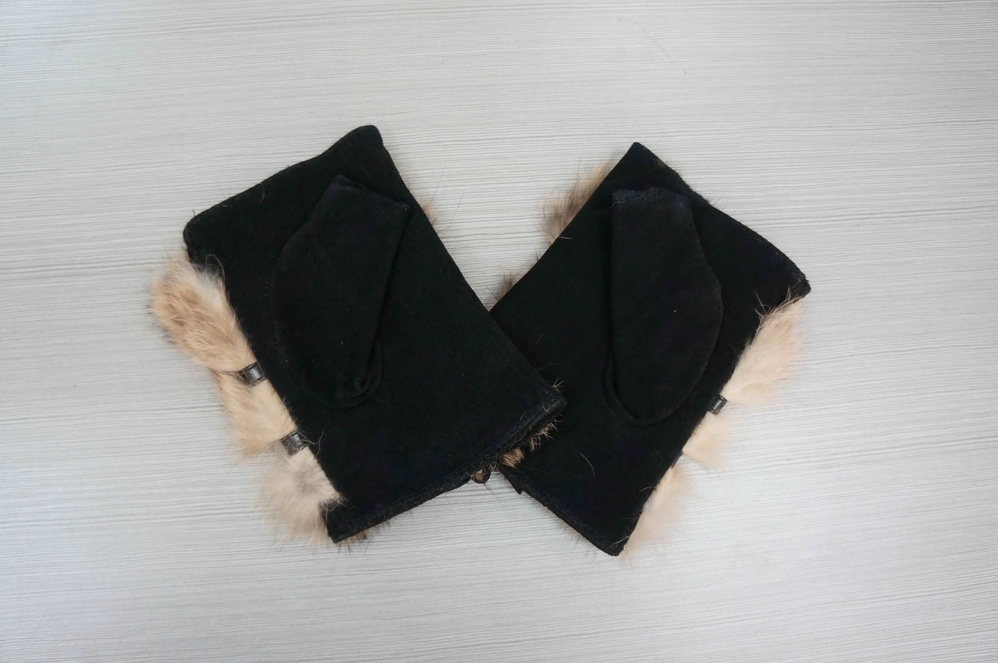 Fingerlose Leder Handschuhe