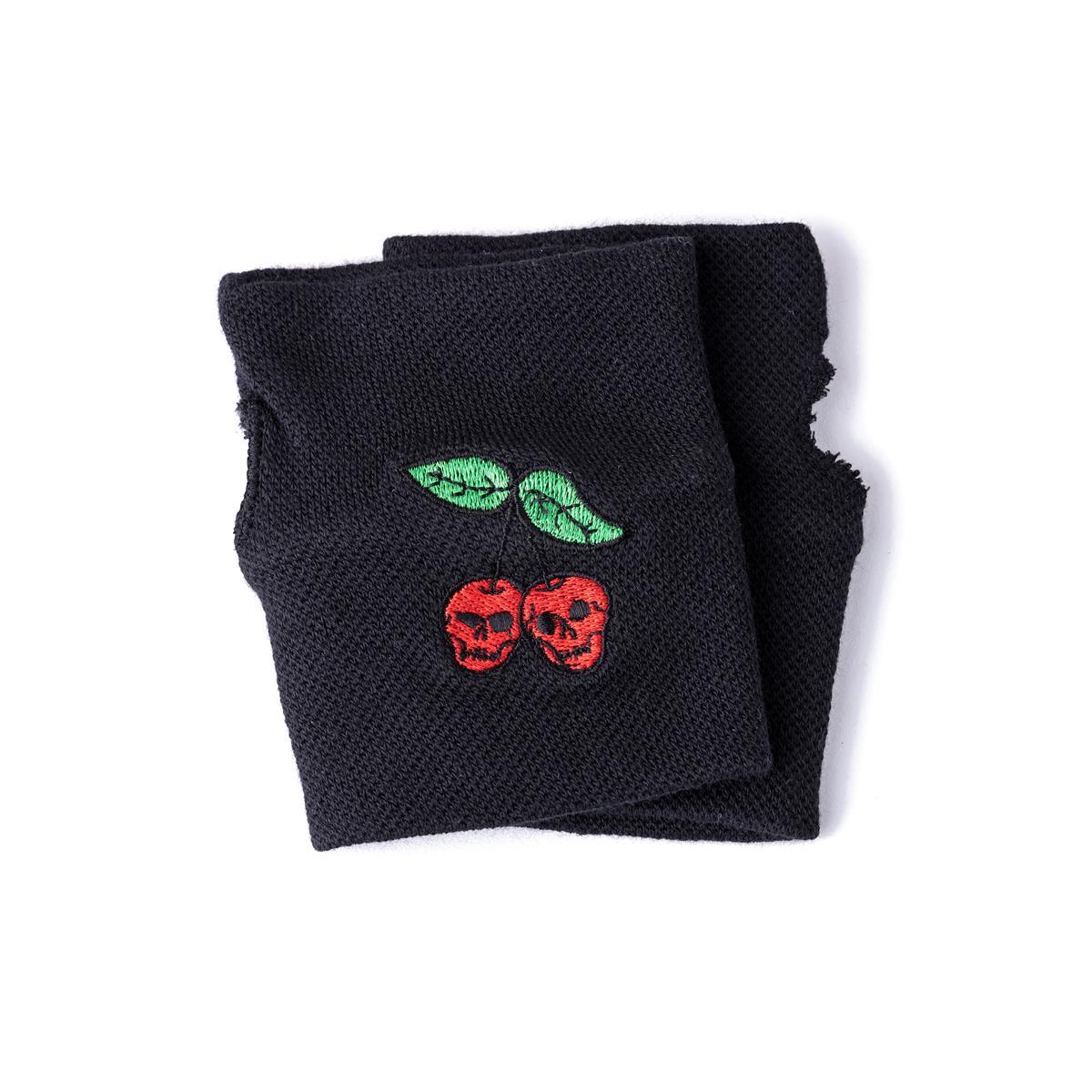 Fingerlose Handschuhe Death Kirschen Design
