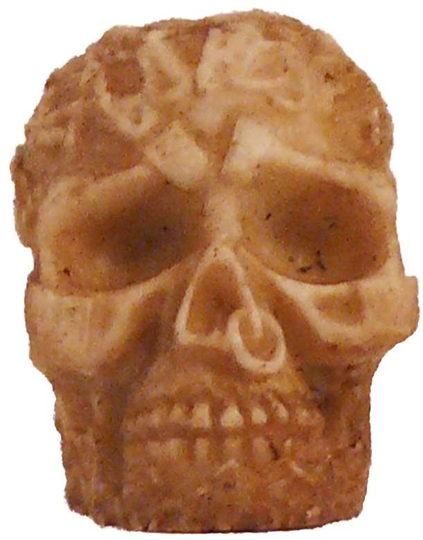Rockabilly Totenkopf Glutkiller white Piercing Head