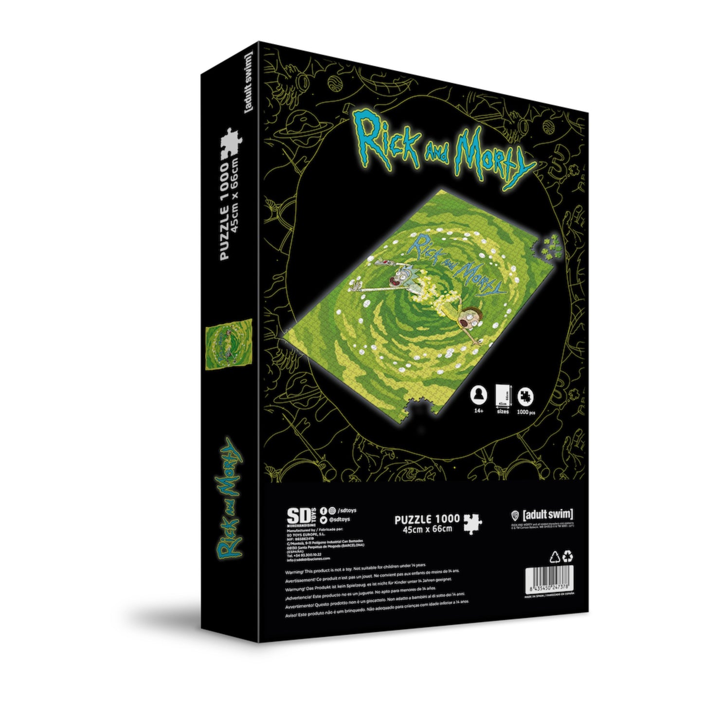 Rick and Morty Portal Puzzle 1000 Teile