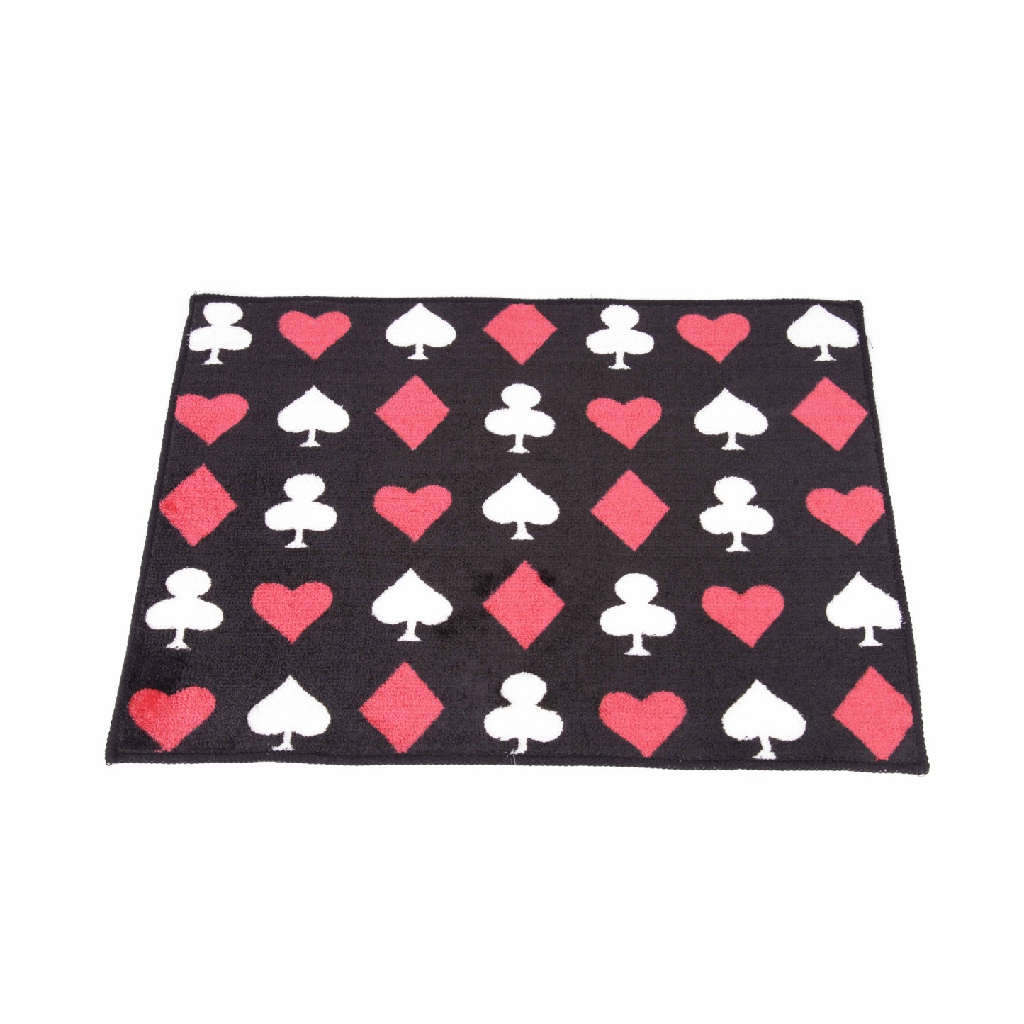 Kartenspiel Icons Design Badematte Schwarz