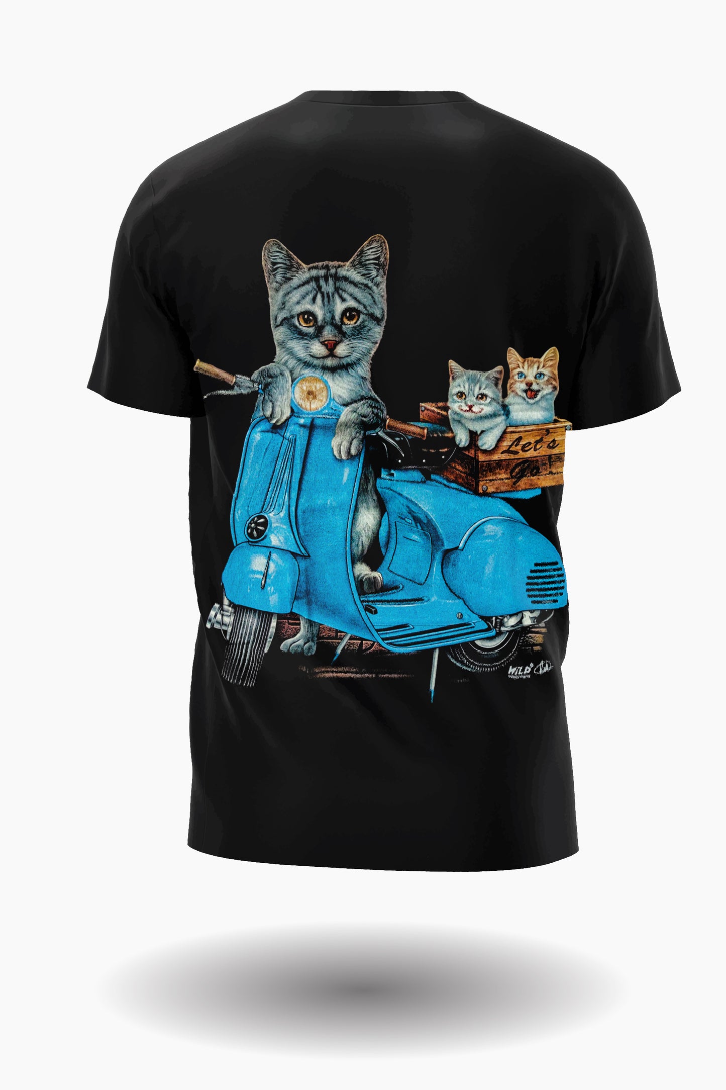 Wild Clothing Katzen Biker T-Shirt
