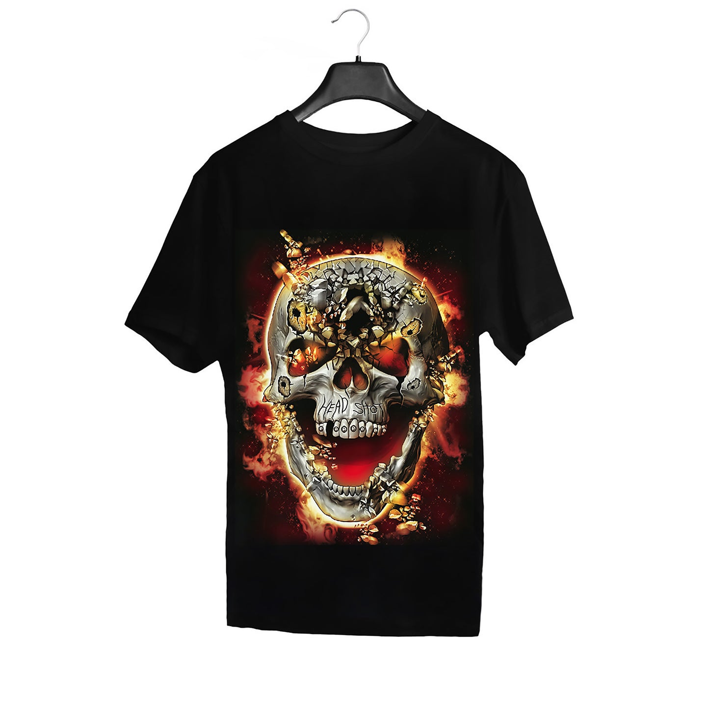 Wild Clothing Head Shot Skull T-Shirt L
