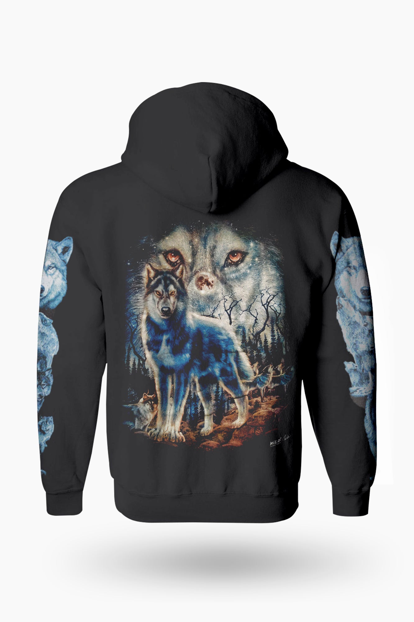 Wild Clothing Wolf mit Wolfsrudel Hoodie