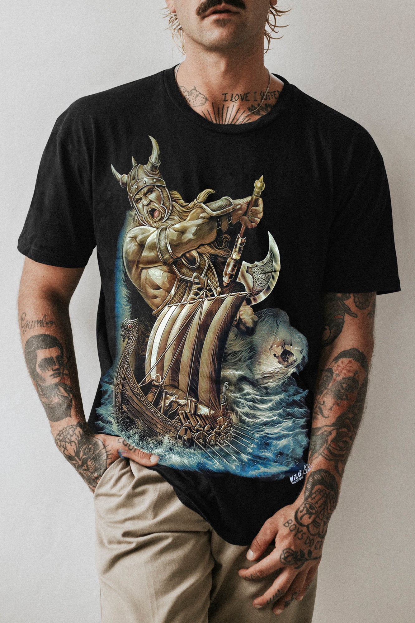 Wild Clothing Vikinger Krieger T-Shirt