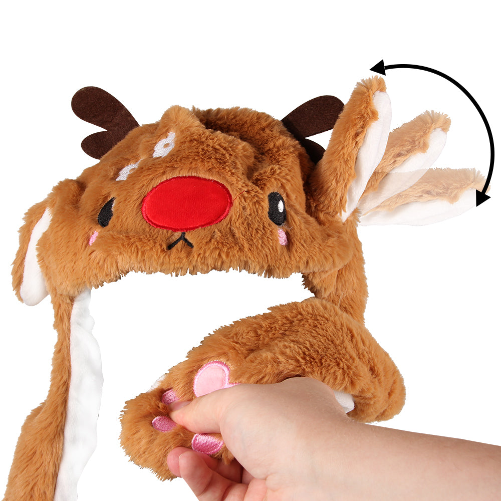 Rentier Wackelohrmütze mit LED´s