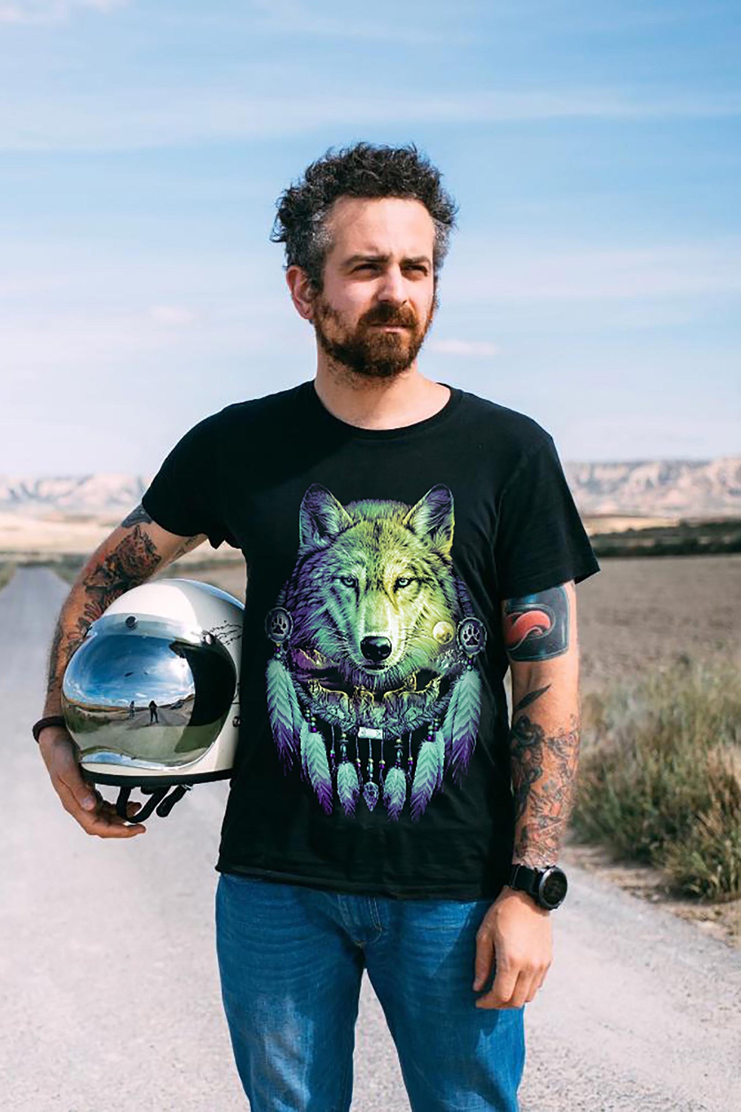 Wild Clothing Traunfänger und Wolf T-Shirt