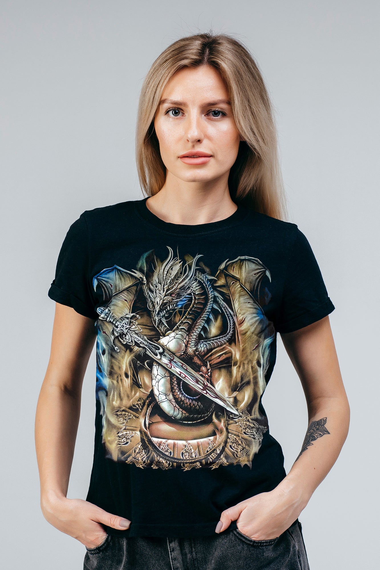 Wild Clothing Drachen Krieger T-Shirt