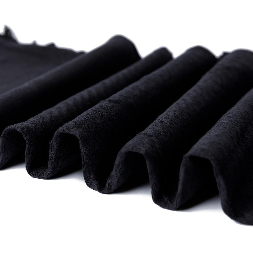 Palästinensertuch Shemagh Kufiya in Schwarz Schwarz
