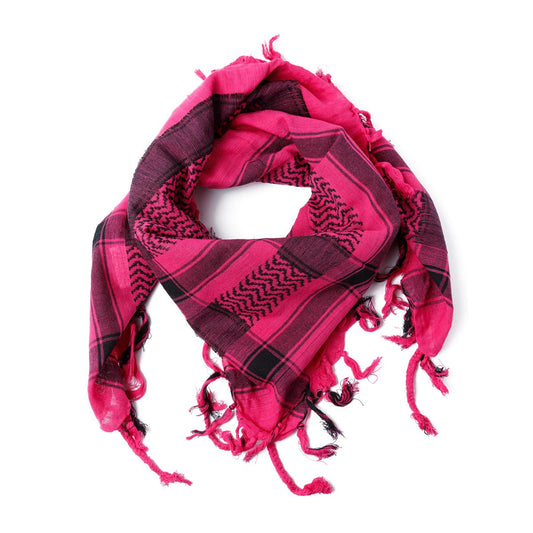 Palästinensertuch Shemagh Kufiya in Schwarz Pink