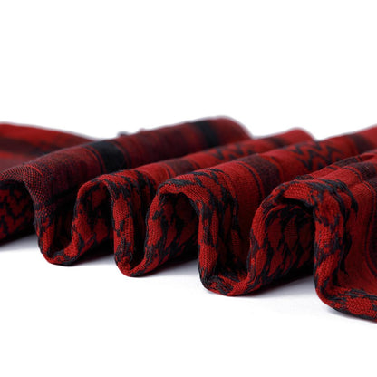 Palästinensertuch Shemagh Kufiya 3er Set in Bordeaux Lila Pink