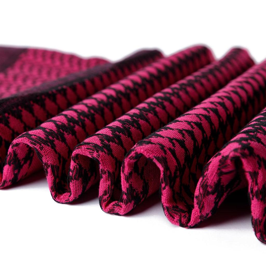 Palästinensertuch Shemagh Kufiya in Schwarz Pink