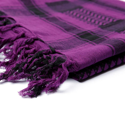 Palästinensertuch Shemagh Kufiya 3er Set in Bordeaux Lila Pink