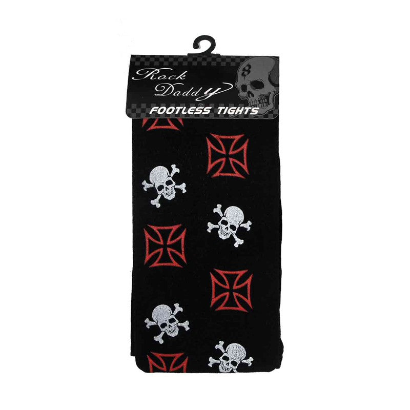 Strumpfhosen mit Skull Print