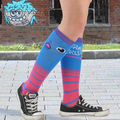 Blaue Monster Socken one size