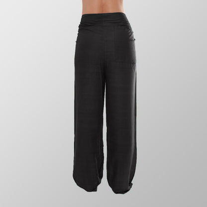 Schwarze Premium Unisex Yoga Baumwoll Hosen