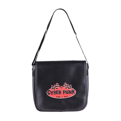 Cyber Punk Messenger Tasche aus Hochwertigem Kunstleder