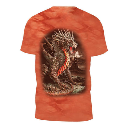 Wild Clothing Tie-Dye Orange Drachen T-Shirt
