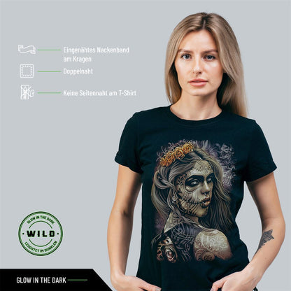 Wild Clothing Dunkle Prinzessin mit Piercings und Tattoo T-Shirt