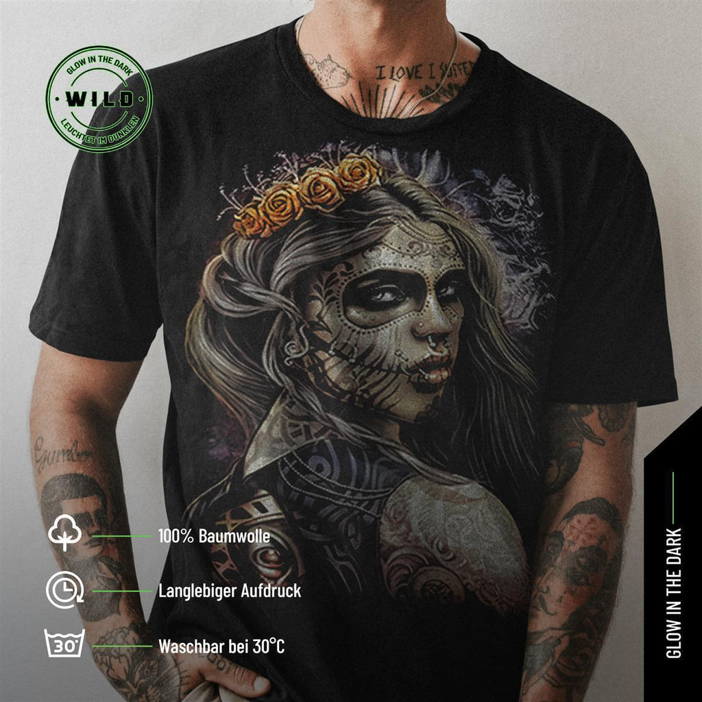 Wild Clothing Dunkle Prinzessin mit Piercings und Tattoo T-Shirt