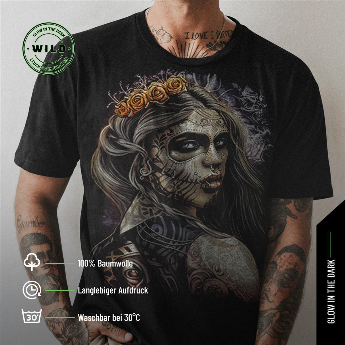 Wild Clothing Dunkle Prinzessin mit Piercings und Tattoo T-Shirt
