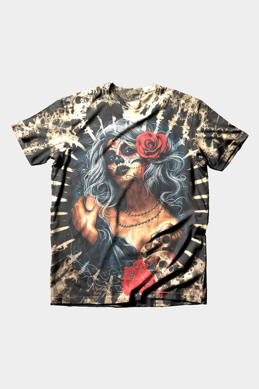 Wild Clothing Tie-Dye mit Tag des Todes La Catrina T-Shirt