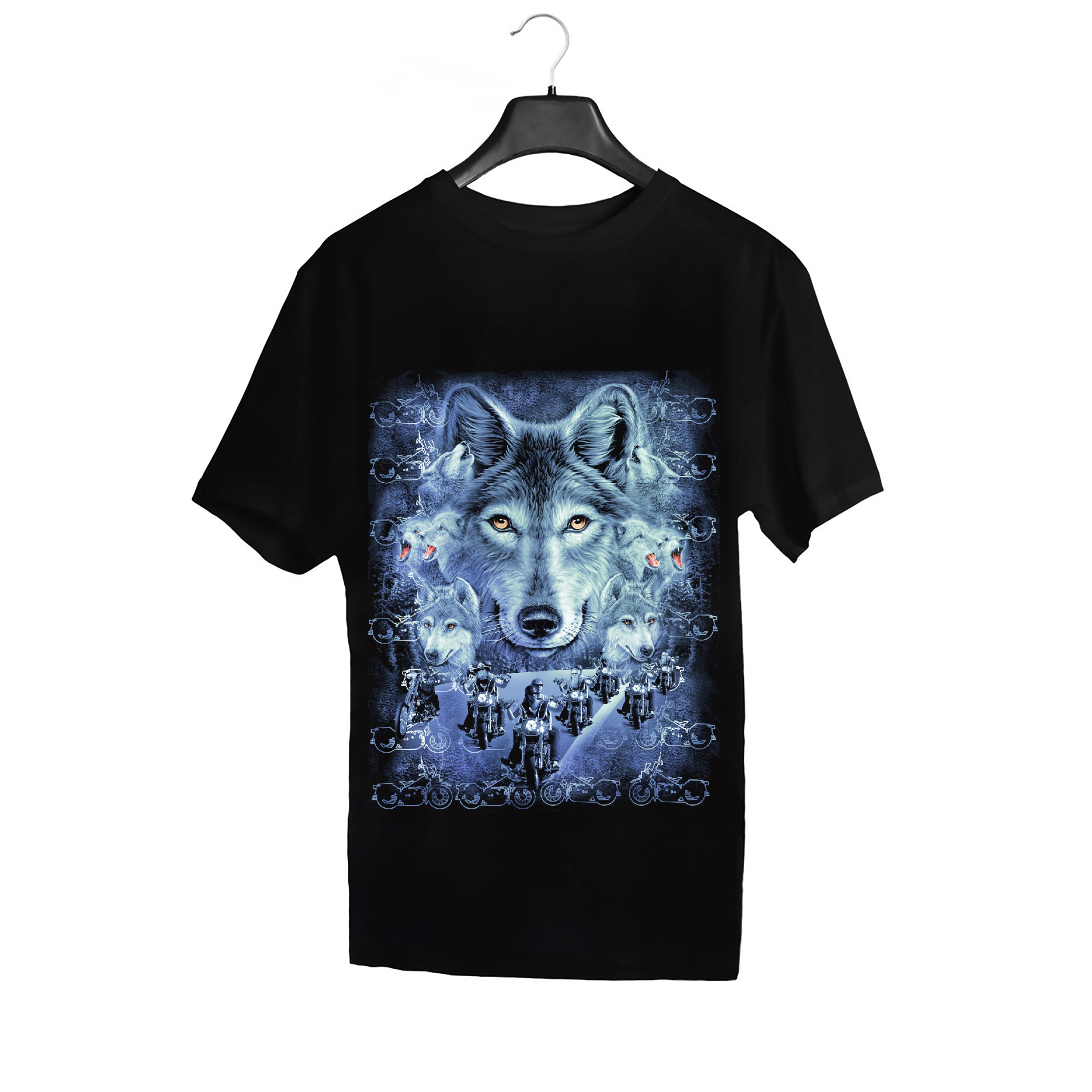 Wild Clothing Biker Tribe und Wolf T-Shirt