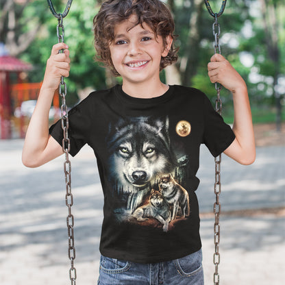 Wild Clothing Wölfen Kinder T-Shirt