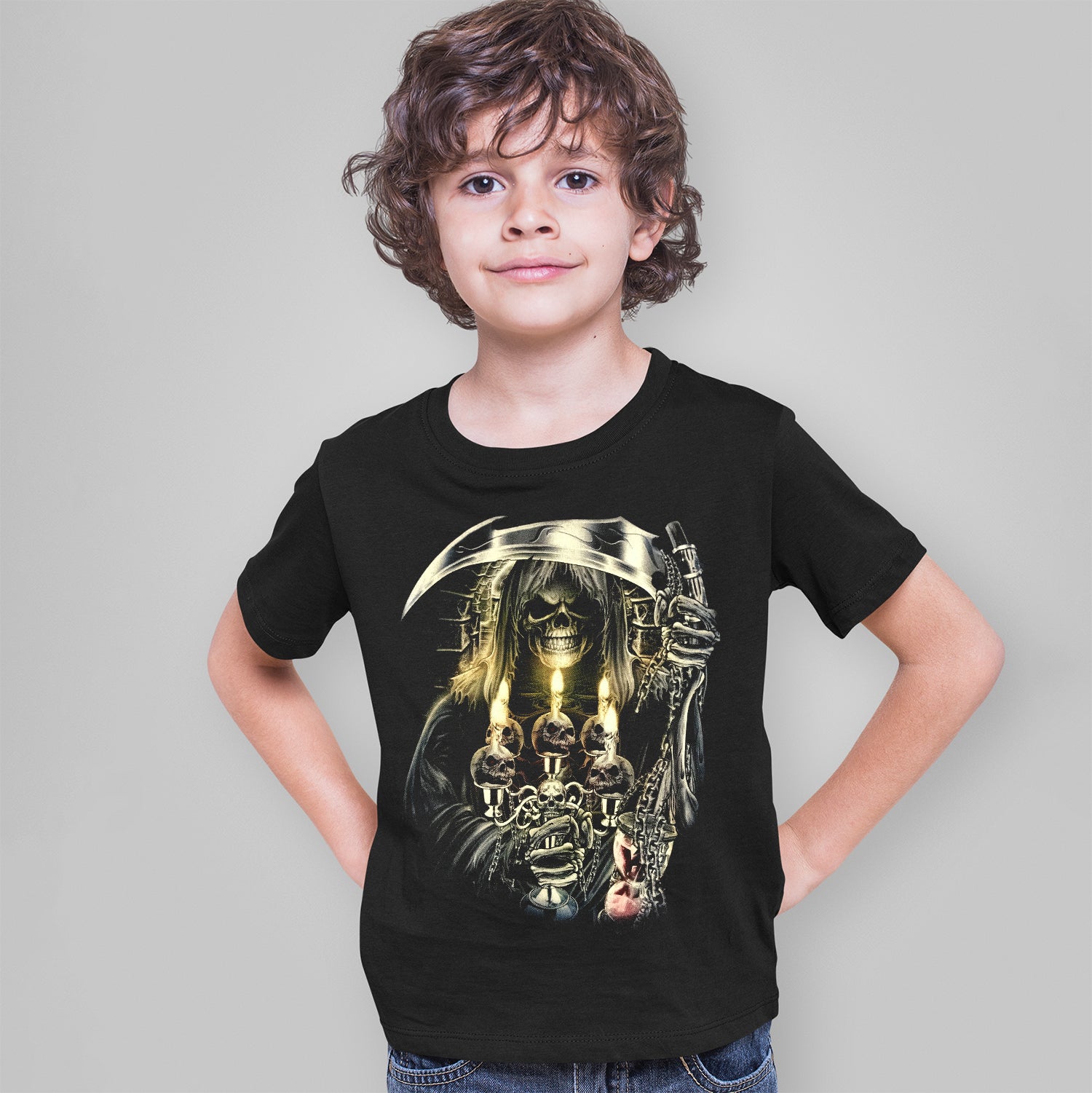 Wild Clothing Reaper Skull Kinder T-Shirt