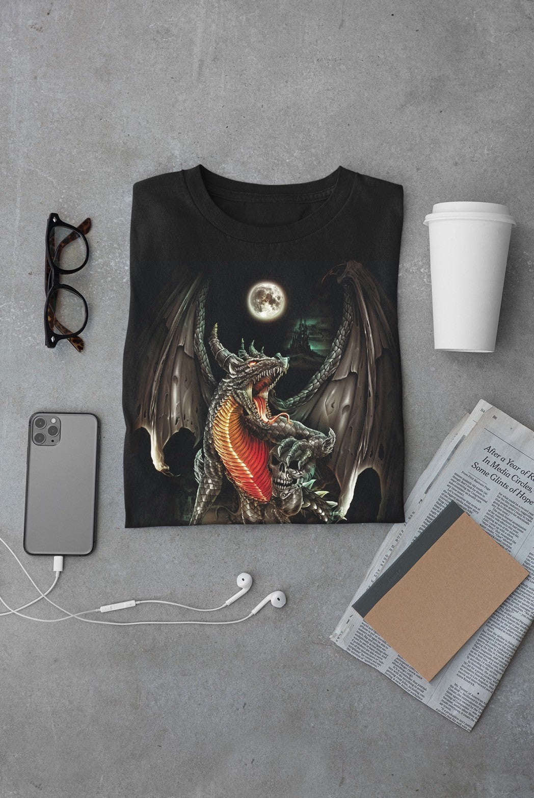 Wild Clothing Skull Dragon Kinder T-Shirt
