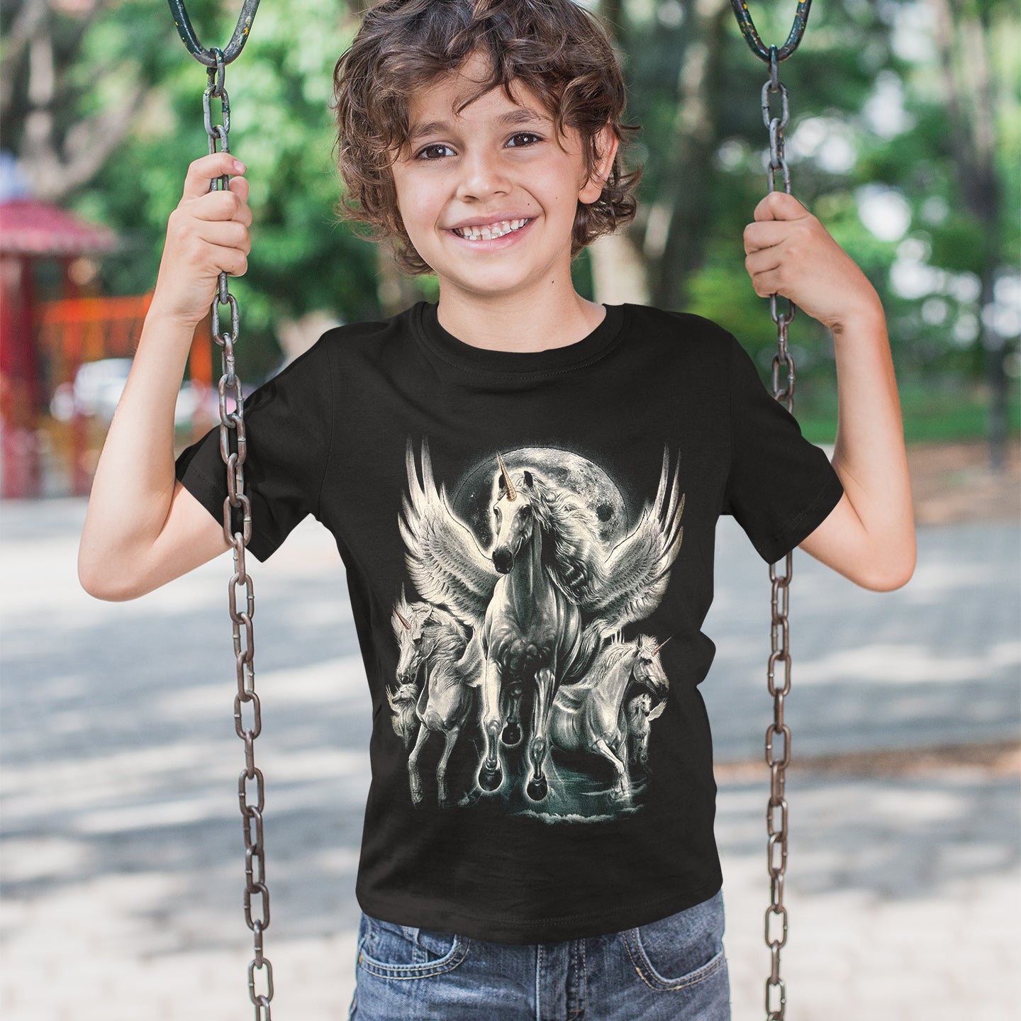 Wild Clothing Einhorn Fabelwesen Kinder T-Shirt