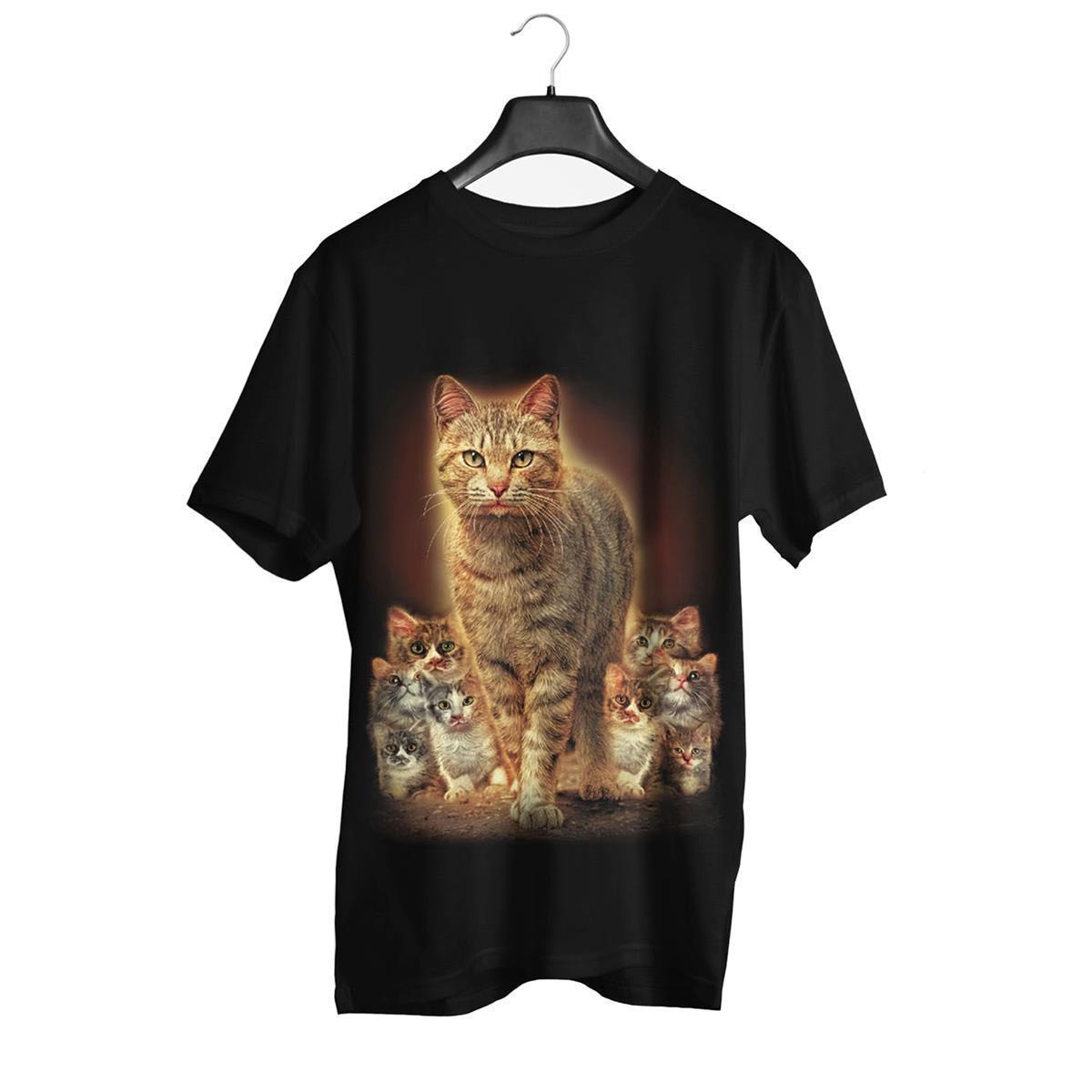 Wild Clothing Katzen Familie Kinder T-Shirt