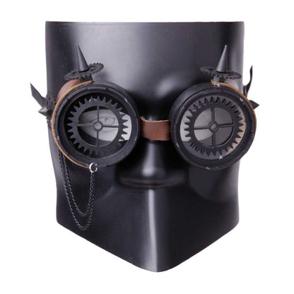 Venezianische Steampunk Maske Black Ball