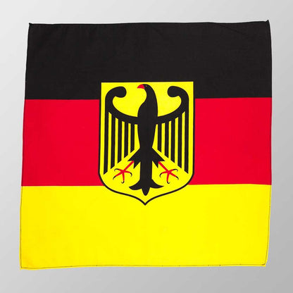 Bandana Halstuch Multicolor Deutschland Flagge mit Adler 55 cm x 55 cm