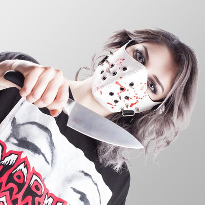 Leatherette Mundmaske Blood Nurse