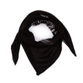 Baumwolltuch mit Piratenkopf Säbel Muster in Schwarz Weiß