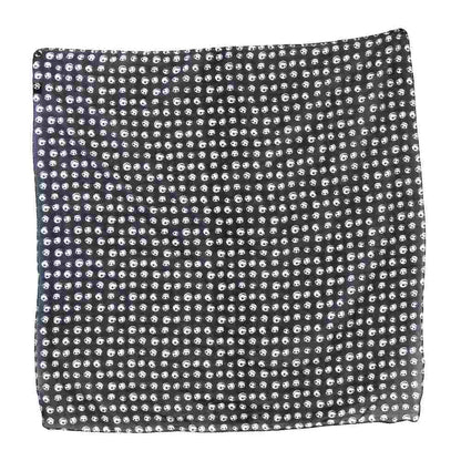 Baumwolltuch miit TNBC Jack Face Muster in Schwarz