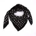 Baumwolltuch miit TNBC Jack Face Muster in Schwarz