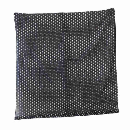 Baumwolltuch mit Gothic Kreuz Muster in Schwarz Weiß