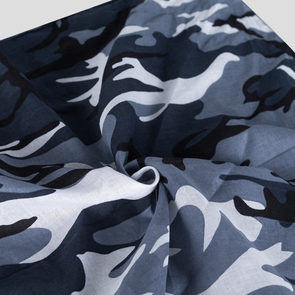 Bandana Halstuch Schnee Winter  Camouflage 55 cm x 55 cm